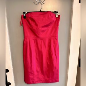 Ann Taylor Fuchsia Strapless Dress -Size 6